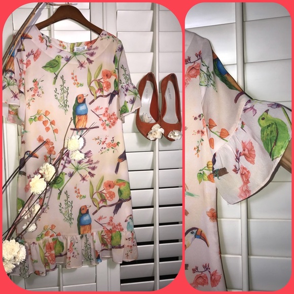 🦋💐Beautiful Beautiful Peach w/ Multi Print 💐🦋 - Picture 3 of 8